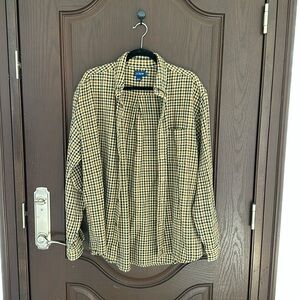 J.Crew Plaid Button Down Shirt Size L Classic Check Cotton Casual Shirt